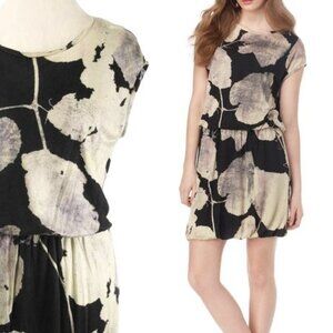 RACHEL Rachel Roy Leaf Pattern Bubble Hem Dress Size Medium